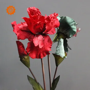 

bj Top Grade Model Flowers Alice Iris Tectorum Living Room Bedroom Decoration Floral Studio Bride Wedding Dress Imitation Flower