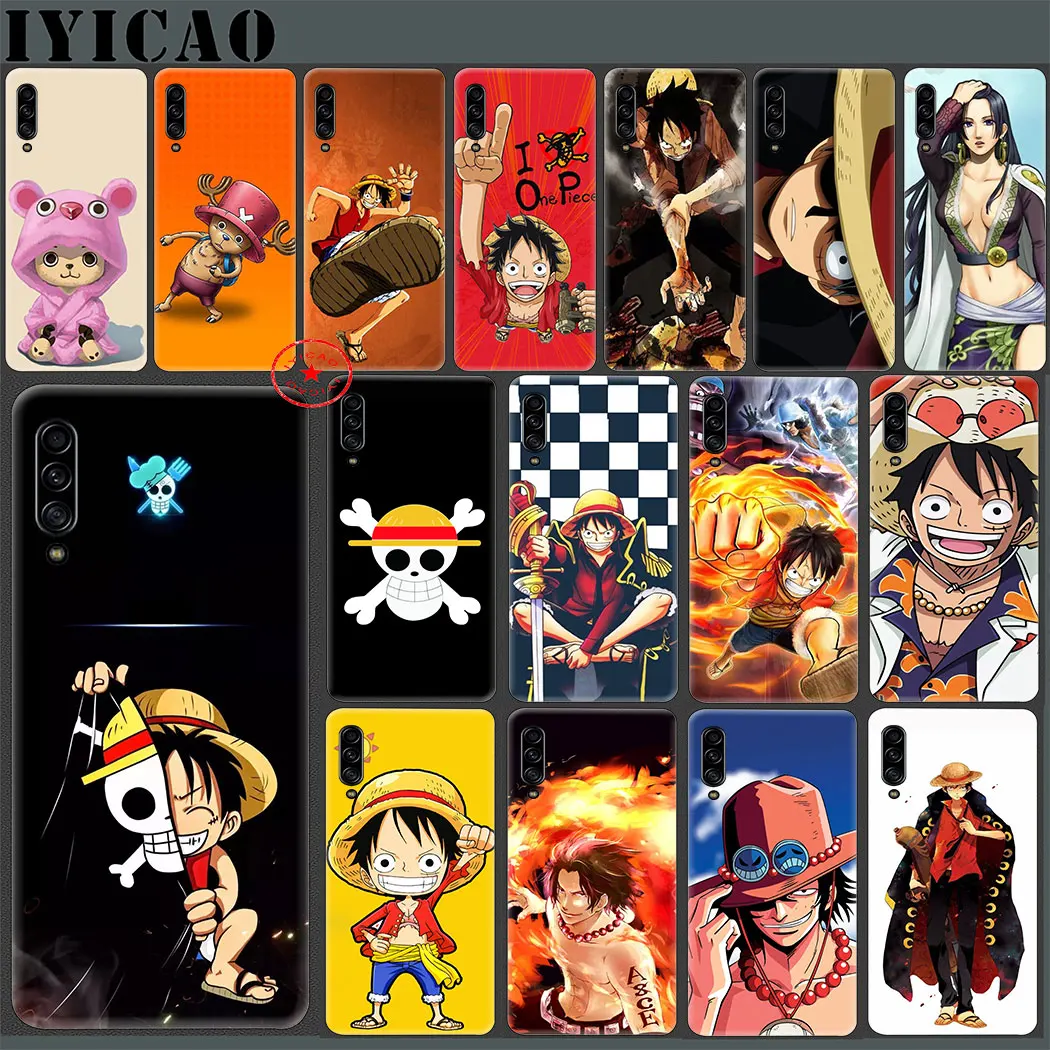 IYICAO one Piece Luffy Soft Case for Samsung Galaxy A9 A8 A7 J6 A6 Plus 2018 A3 A5 2016 2017 Silicone TPU |