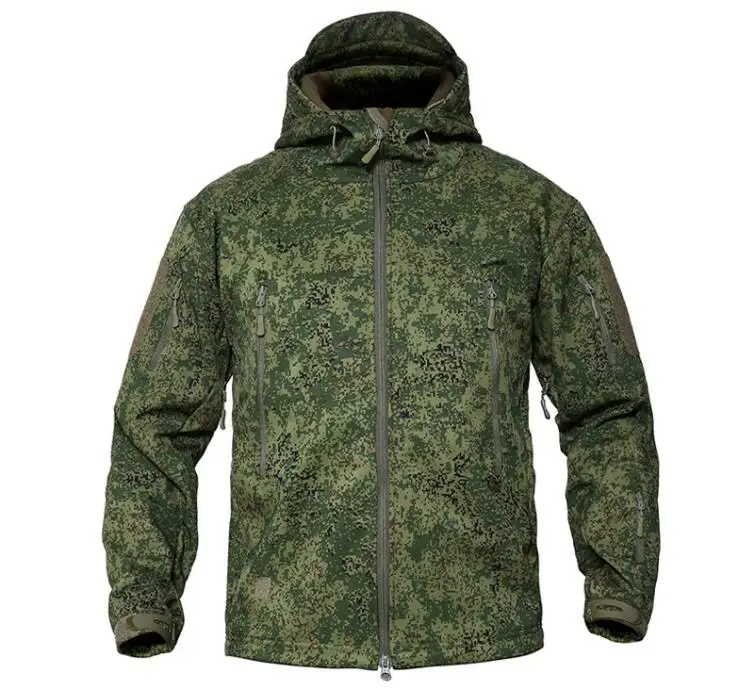 

Russian military uniform Jungle digital camouflage Winter Plus velvet Waterproof