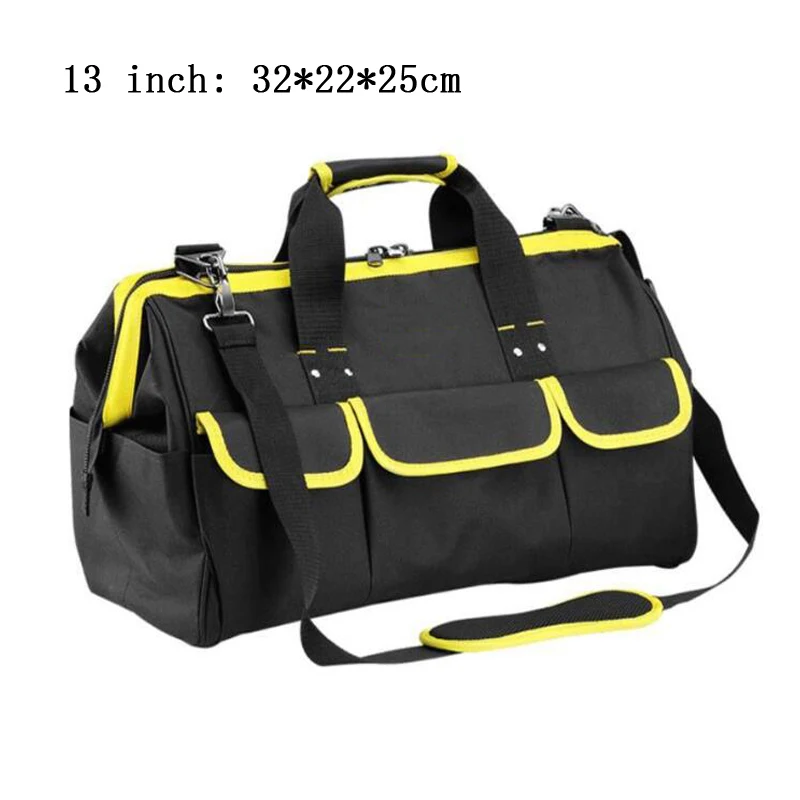 13inch Multi-Function Tool Bag Thick Oxford Cloth Tool Storage Bag Hand Shoulder Shoulder Dual-Use Tool Kit Repair Tool Storage Bag - Цвет: 13inch