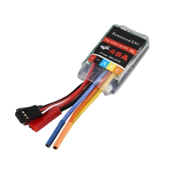 

45A 2-3S Brushless ESC Electric Speed Controller Dust-Proof for RC 1/24 1/28 RC Car RC Boat MINI-Q9 DRZ Parts