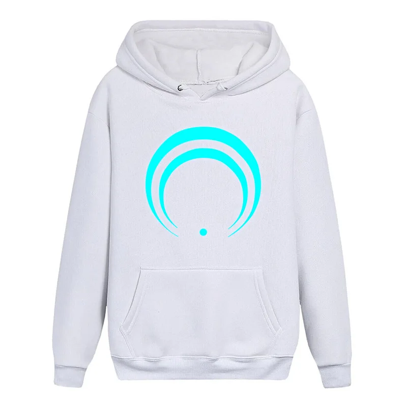 Hot Game Touken Ranbu Online Mikazuki Munechika Print Logo Long Sleeves Polyester Casual Hooded Coat Tops