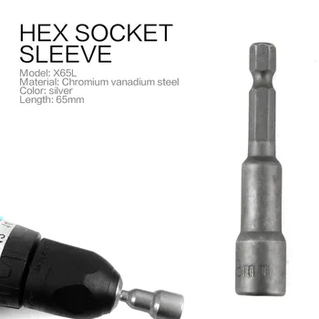 

Portable Hex Socket Sleeve Nozzle Electric Screwdriver Strong Magnetic Nut Driver Tool Set Drill Bits Adapter