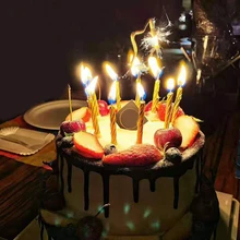 10 шт магический трюк незадуваемые свечи Brthday торт свечи вечерние Новинка Шутка дети TSLM2