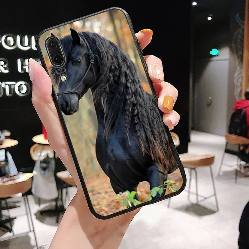 huawei waterproof phone case Horse animal painting pattern Luxury Phone Cover For Huawei P9 P10 P20 P30 Pro Lite smart Mate 10 Lite 20 Y5 Y6 Y7 2018 2019 huawei pu case