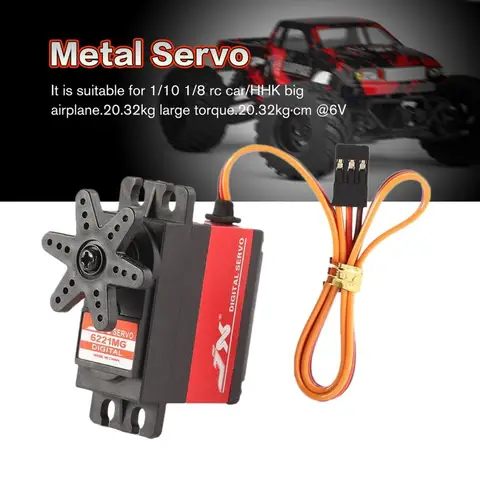 JX PDI 4409MG Metal Gear 48V 6V 016sec60 Digital Servo 203kg Torque Aluminums Case for 18 RC CarHHK big Airplane title=