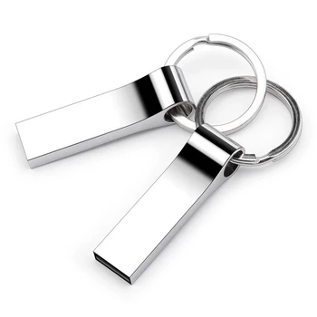

Metal USB flash drive Usb 2.0 memoria pen drive 64GB 128gb 16GB memory usb stick cle 32gb 8gb pendrive Key ring Free shipping