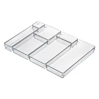 Transparent Desk Drawer Organizers Acrylic Storage Box Jewelry Makeup Organizer For Cosmetic Closet Organizer For Small Things 1