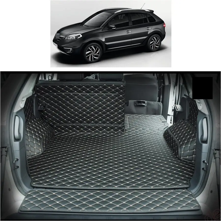 Для renault koleos кожаные багажнике автомобиля коврик для багажника 2007 2008 2009 2010 2011 2012 2013 samsum qm5 ковер