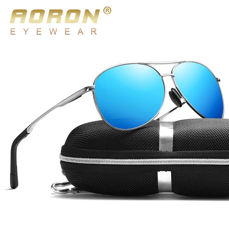 

New Polarized Men Sunglasses Classic Pilot Driving Sun Glasses Metal Frame Mirror Lens Sunglasses Men/Women