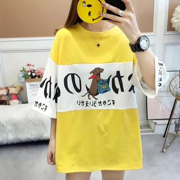 

#4852 Summer T Shirt Women Short Sleeves Harajuku Fashion T-shirt Japanese Streetwear T Shirt For Girl Loose Tee Shirt Femme