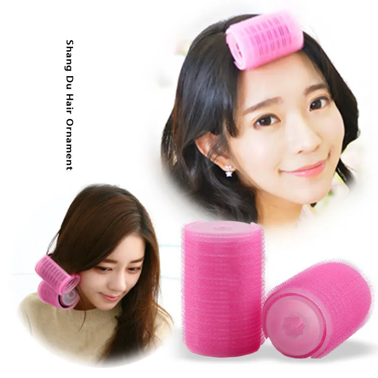 3PCS DIY Magic Large Self-Adhesive Hair Rollers Styling Bang Roller Roll Curler Beauty Tool Hairdressing Home Use Dia 3CM