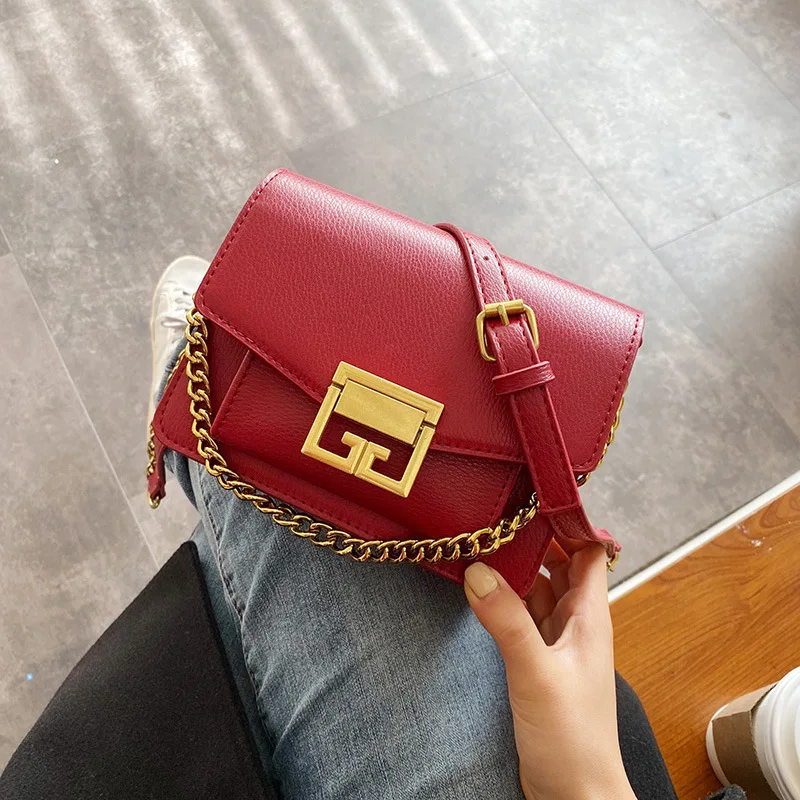 

Language meng wei Fashion Non-mainstream WOMEN'S Bag 2020 New Style Korean-style Chain Shoulder Bag Versatile chao yang Gas One-