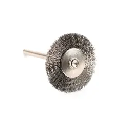50 шт. 25 мм стальные щетки колеса провода для удаления ржавчины металла Полировка Щетка роторный инструмент для мини дрель инструмент