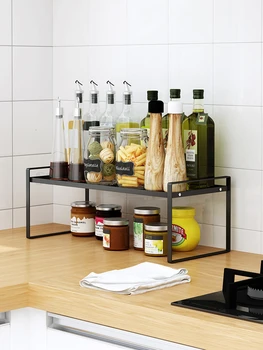 

The layered shelf kitchen partition rice cooker tabletop pot shelf shelf in the cabinet under the sink