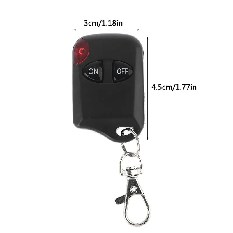 

DC3V-5V 433MHZ RF Wireless Remote Control Switch Receiver Module 2Key Controller