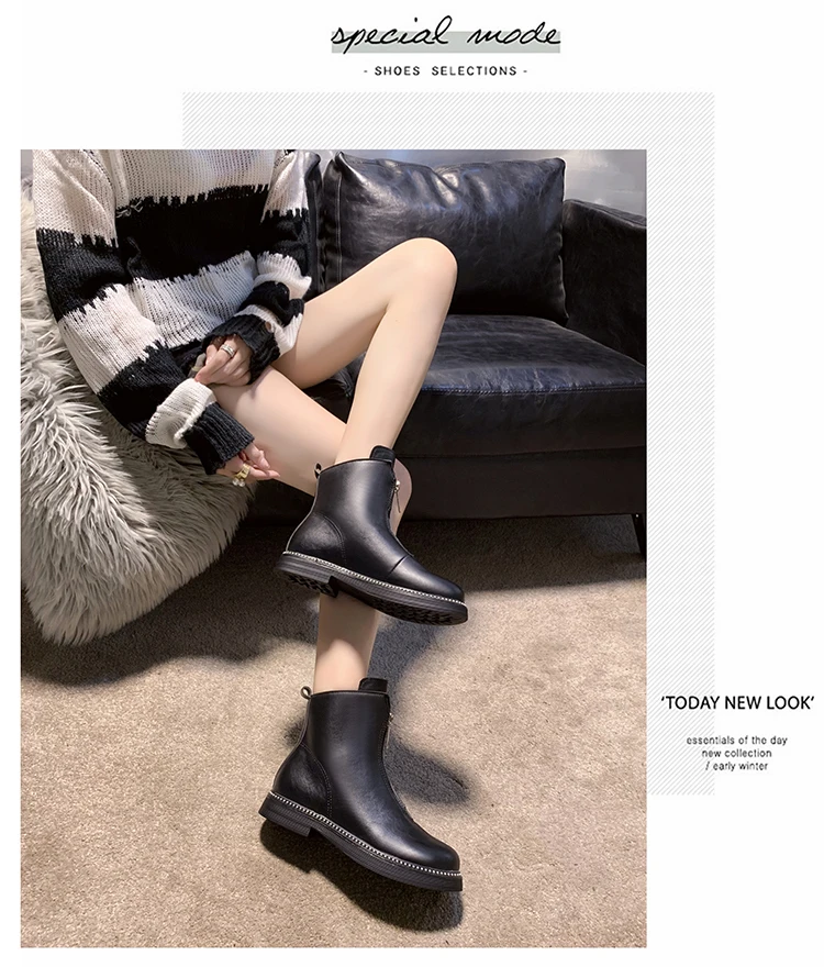 Женские ботинки на резиновой подошве с круглым носком; женские ботинки на молнии со шнуровкой; роскошные дизайнерские ботинки на низком каблуке; женские ботинки; г.; дождь