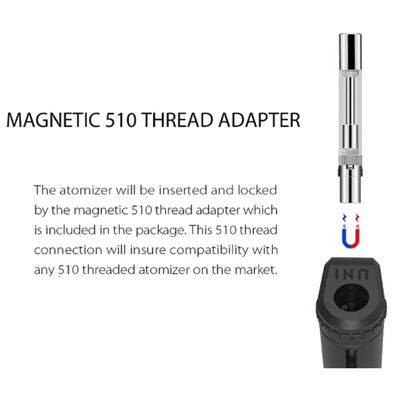 Аксессуары для электронных сигарет Магнитный адаптер Yocan UNI Box Mod 510 резьба