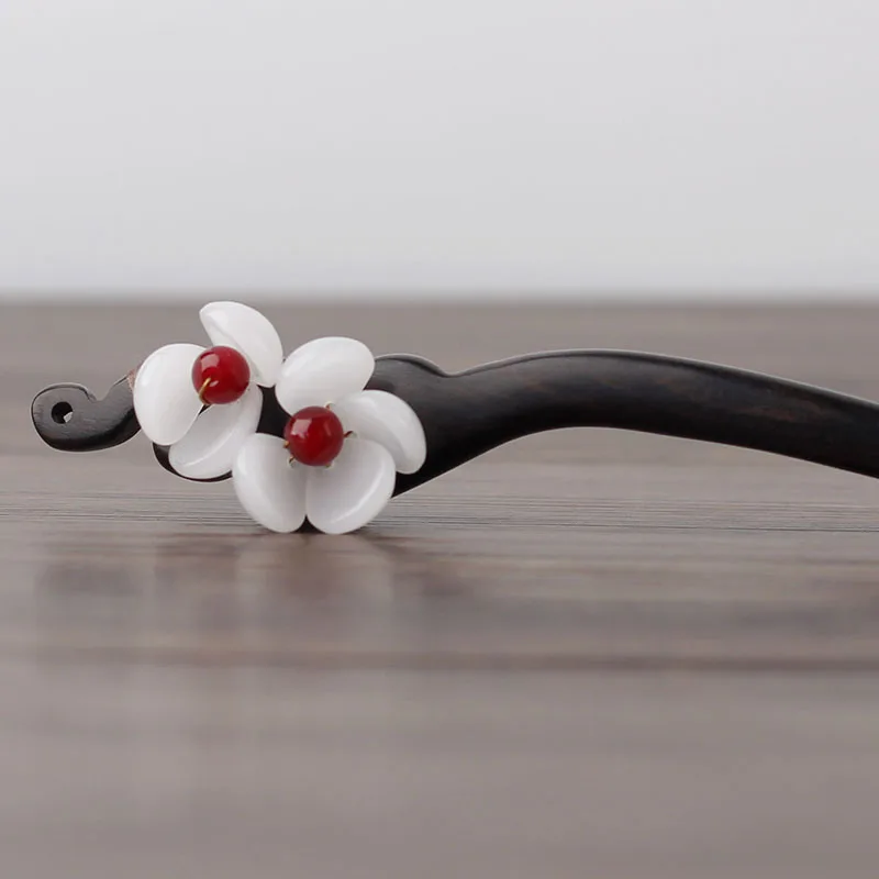

Ebony Up-do Wooden Hair Clasp Hairpin Girl's Antique Style Hair Accessories Chinese Clothing Headdress Ancient Costume Hairpin