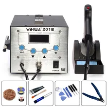 YIHUA 201B High Frequency Electric Vacuum Suction Tin Soldering Station Anti-Static Automatic Suction Tin Gun Desoldering Pump