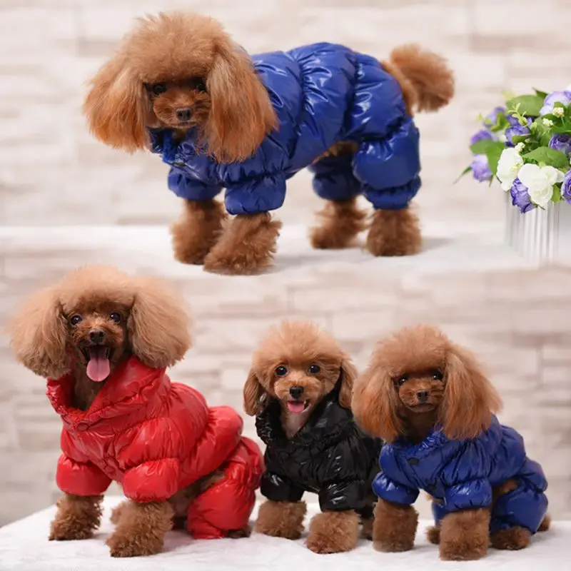 Водонепроницаемые зимние куртки для собак, теплая одежда для маленьких и средних собак, комбинезоны с Мопсом и французским бульдогом, одежда для щенков, чихуахуа