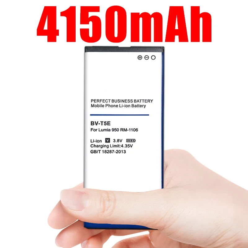 4150mAh BV T5E BVT5E / для Nokia Lumia 950 RM 1106 1104|Аккумуляторы мобильных телефонов| |