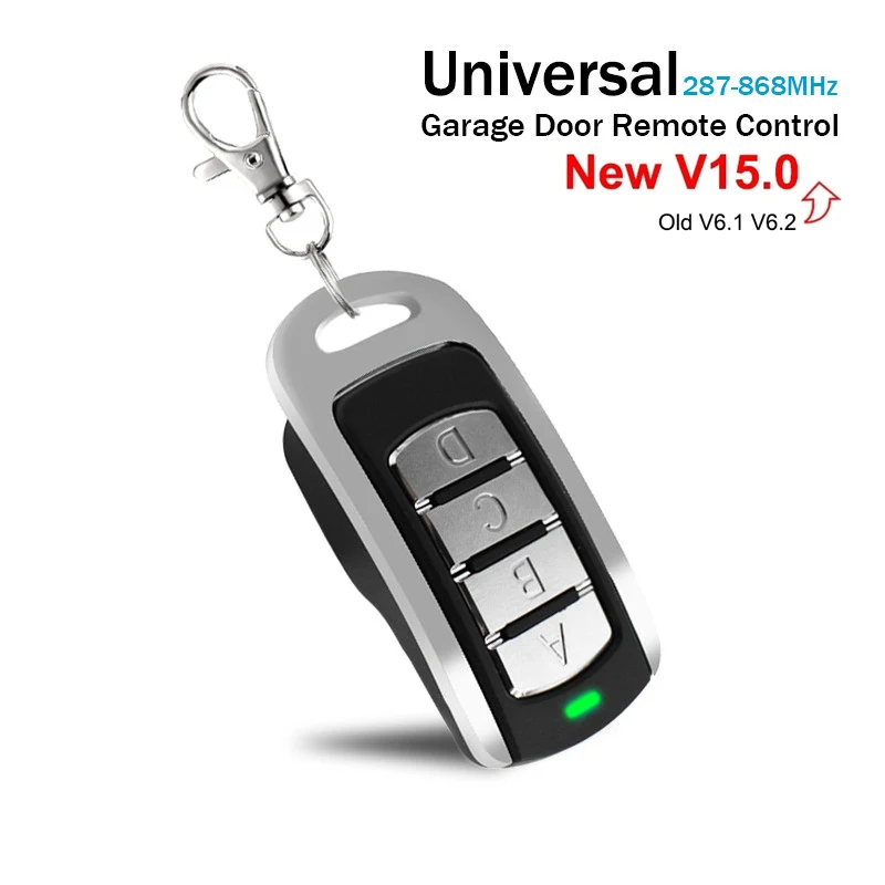 mando garage para 287 - 868 MHz mando garaje universal multifrecuencia mando a distancia garaje mando garaje 433 mhz 868mhz mandos garaje rolling code fixed code mando garaje NICE Flor-s CLEMSA ERREKA HORMANN CAME FAAC