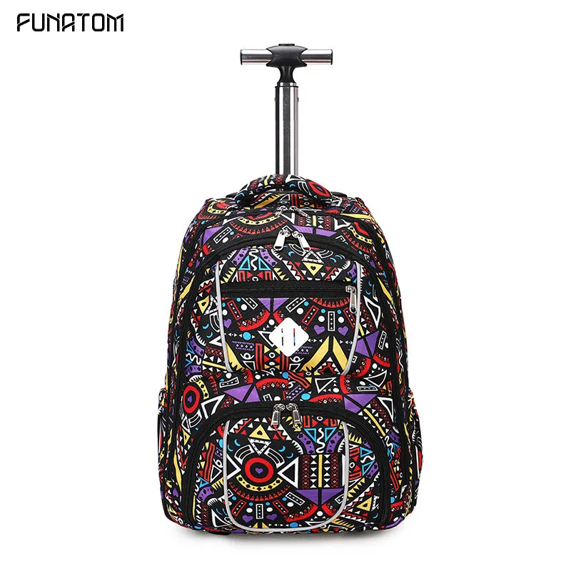 Galaxy Kids Rolling багаж школьные рюкзаки с чемодан на колесиках Детские багажные рюкзаки на колесах сумка для школы