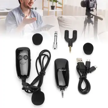 

UHF Wireless Microphone Clip-on Microphone Voice Amplifier Lavalier Transmitter Receiver Microphone Hot Sale
