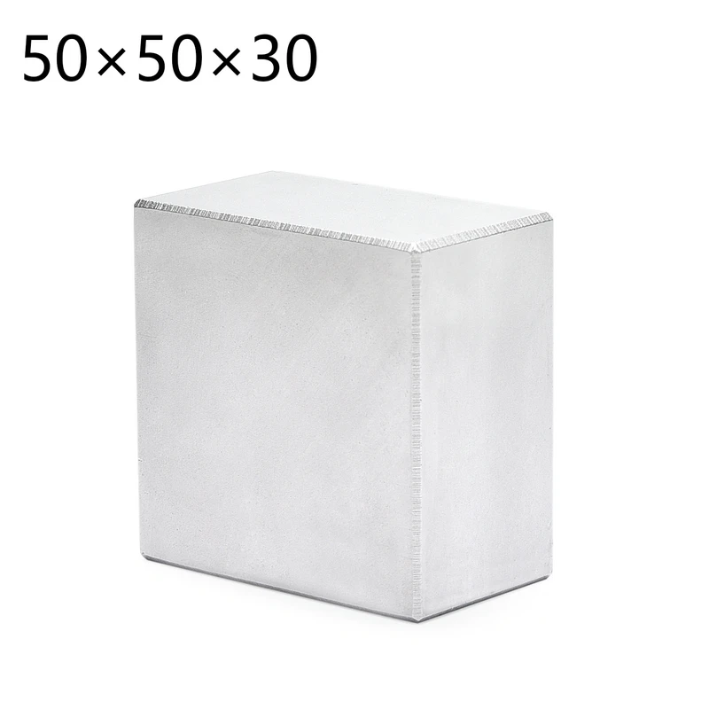 Large Block Neodymium Magnets N52 50x50x30mm Strong Rare Earth Lifting Magnets 