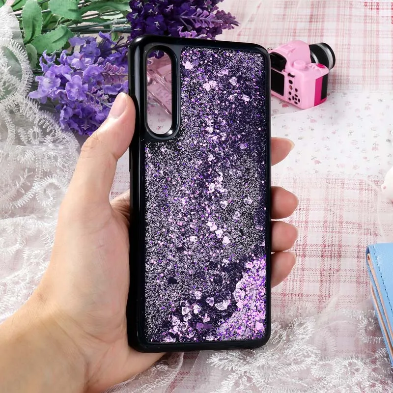 Glitter Liquid Quicksand Soft Silicone Case For Vivo Z5X V11 Pro X21S V9 Y85 Y71 Y83 Y93 Y97 Case Cover Black Soft TPU Bumper