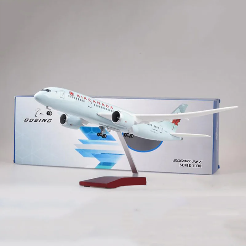 Модель самолета из сплава 47 см масштаб 1:130 модель Боинг B787 легкая подставка и