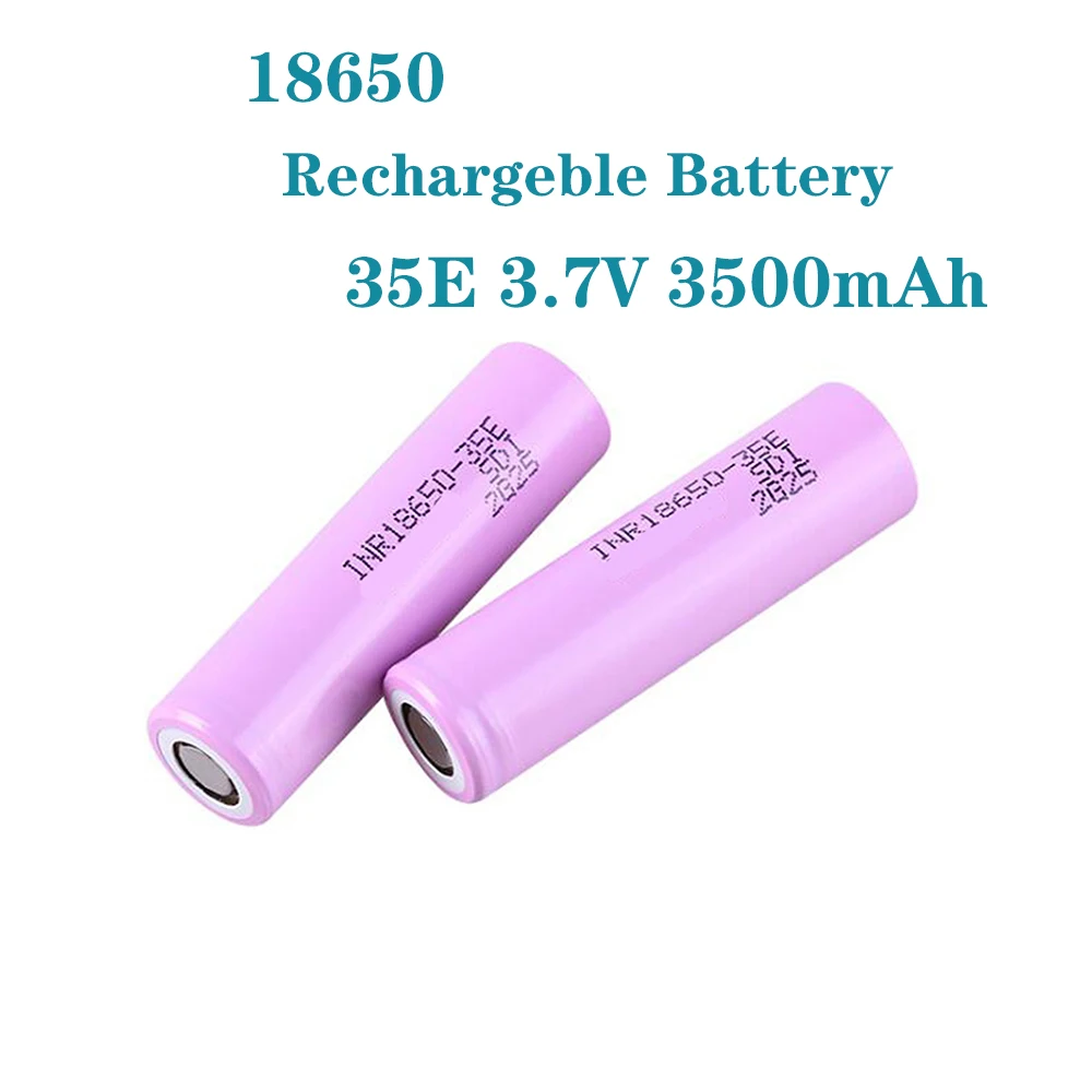 1-10PCS Actual capacity original power 18650 lithium battery 3500mAh 3.7v 25A high INR18650 for electrical tools | Электроника