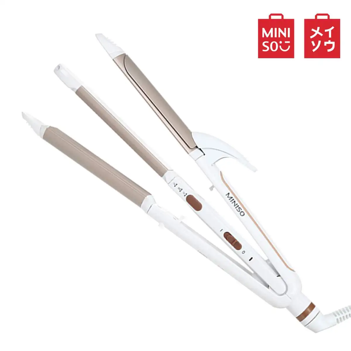 

MINISO 3 In 1 Hair Straightener Curling Irons Hair Curler Corn Curler PTC Heating Elements Women Styling Tools