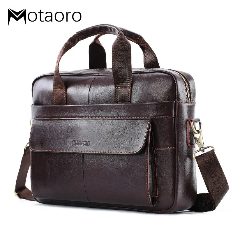 Повседневная Деловая мужская сумка для компьютера, простой дизайн, солидный кожаный портфель, сумки для мужчин, сумки на плечо для ноутбука, мужские роскошные сумки