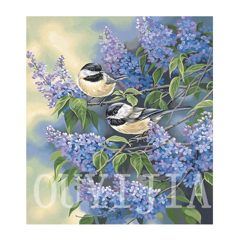 OUYIJIA 5D DIY Diamond Embroidery Fantasy Bird on tree Square Round Kit Plant Home Decoration Hanging Painting Artwork | Дом и сад