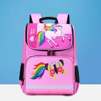 

High quality nylon child school backpacks for teenagers boys girls British style kids schoolbags Orthopedic School bags Mochila