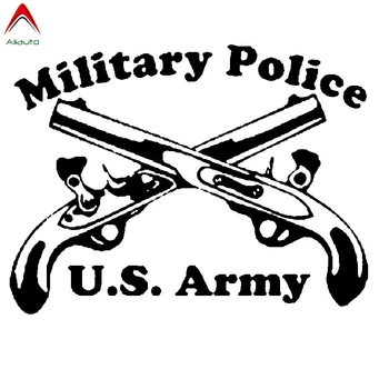 

Aliauto Personality Car Sticker Military Police Army Cross Pistols Automobiles Accessories PVC Decal for Lada Toyota,20cm*15cm
