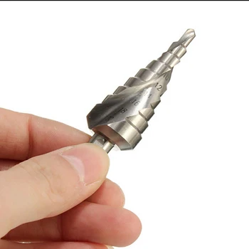 

HSS Hex Shank Spiral Groove Step Cone Drill Bit Hole Cutter 4-20mm Step Drill Full Polish For Dropshipping