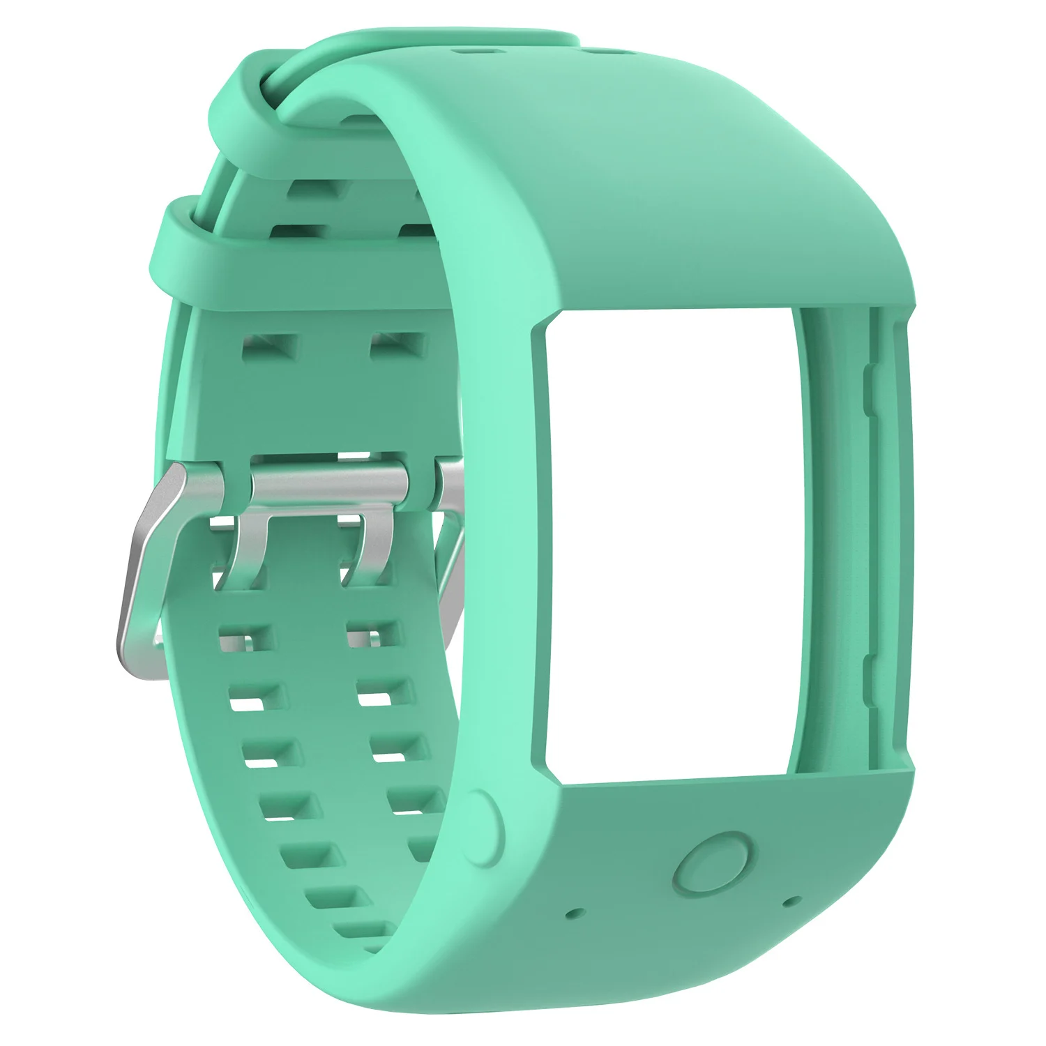 Gosear Регулируемый дышащий силикон замена Браслет ремешок на запястье для Polar M600 Смарт часы браслет аксессуары - Цвет: Green