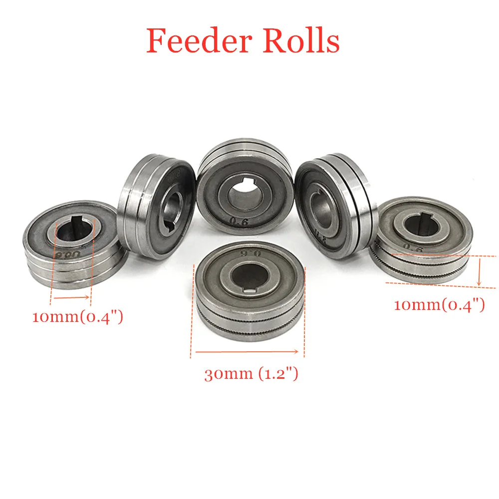 Welding wires MIG Welding Wire Feeding Roll V U Knurl Groove 0.6mm 0.8mm 1.0mm Size 30x10x10mm LRS-775S SSJ-29 Wire Feeder Roll
