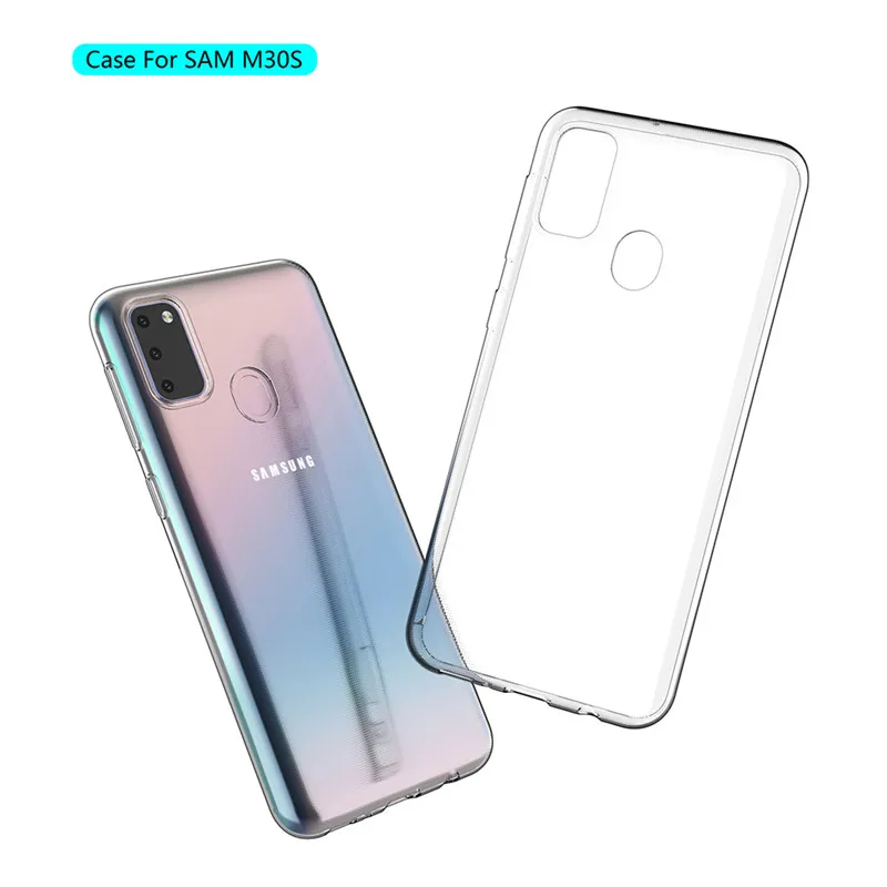 Чехол для Samsung Galaxy M30S Ультратонкий Прозрачный мягкий силиконовый чехол из ТПУ