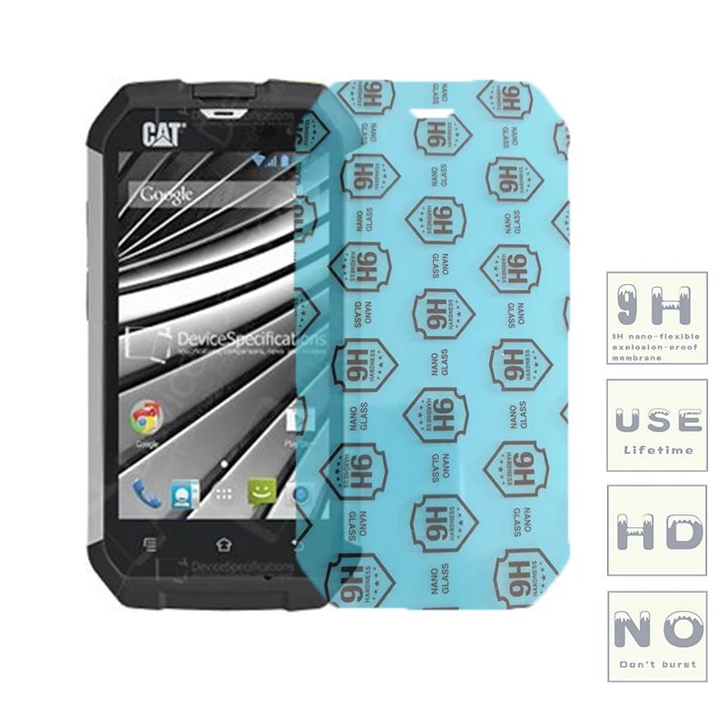 

(3-Pack) 9H flexible glass screen protector For Cat B25/B15/B100/B15Q/S50/S40/S30/S50c/S60/S31/S41/S61/S48c