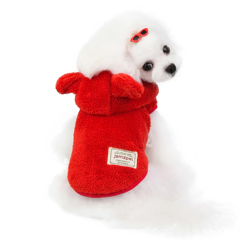 Милая зимняя маленькая одежда для собаки из флиса Хэллоуин для домашней собаки свитер с капюшоном Пальто Щенок Чихуахуа кошка Йоркширский терьер одежда наряд