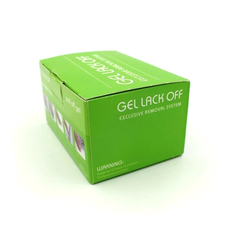 100pcs/Box Soak Off Gel Aluminum Foil Paper With Cutton For UV Gel Wraps Remove Gel Nail Art Products GEL LACK OFF 5