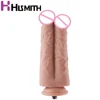 Hismith 8.5”Two Cocks One Hole Silicone Dildo for Hismith Premium Sex Machine 7.5” Inches Insertable Length KlicLok System 1