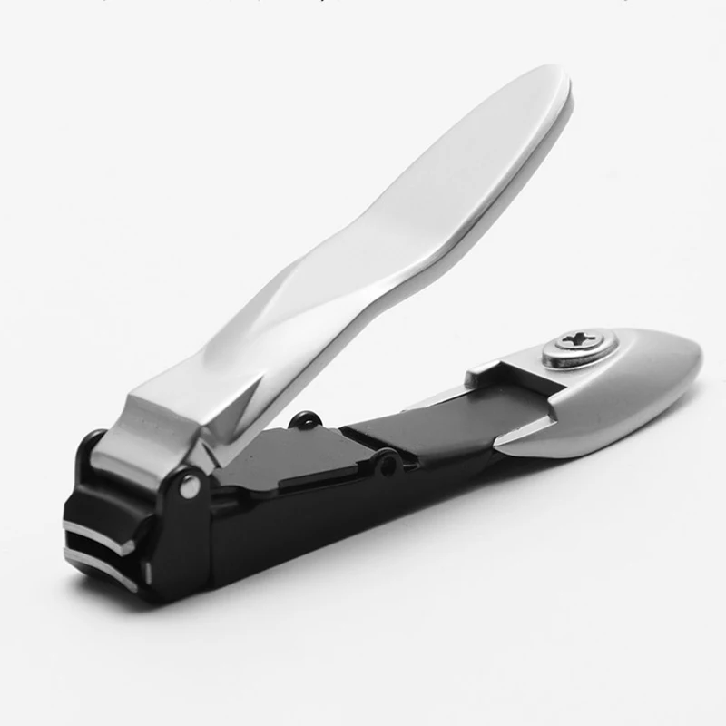Splash Proof Nail Clipper with Built-in Nail Debris Catcher Stainless Steel Clippers for Fingernail Toenail SANA889