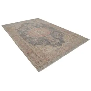 

222x321 Cm Beige Handmade English Vintage Area Rug-7x10 Ft