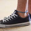 Anchor anklet for men men's anklet with a silver anchor blue cord anklet for men gift for him men's ankle bracelet ► Photo 3/6