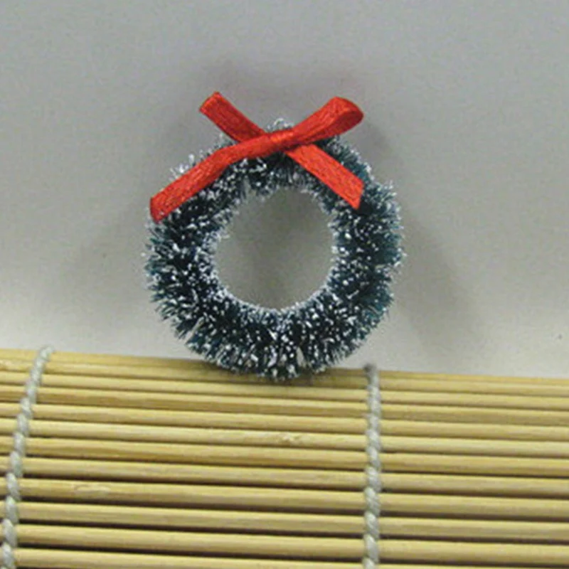 10 шт. мини натуральные Сизалевые венки Рождественские украшения для дома маленькие украшения для рождественской елки подвеска 3-4 см